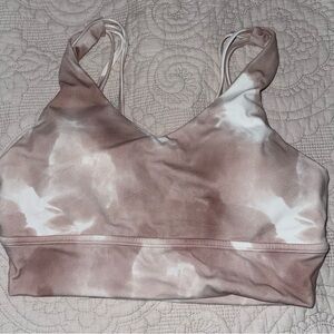 BUFFBUNNY- Monarch Sports Bra- Beige Swirl Print- size medium